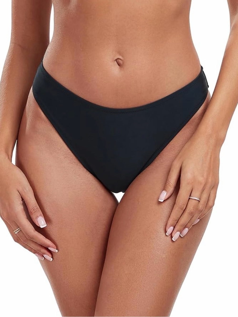 🌼RELLECIGA Black High-Leg Bikini Bottom